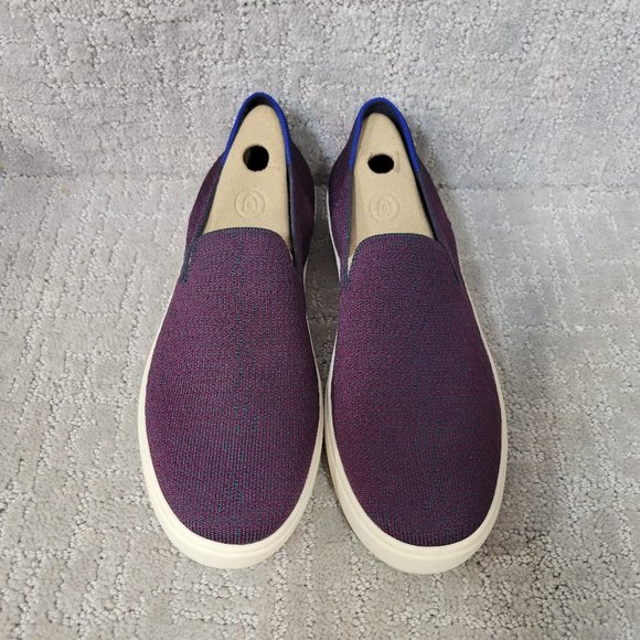 Rothy's The Sneaker Fig Python Purple Slip On Shoes Women’s Size US 7.5 9.5 - Picture 2 of 10
